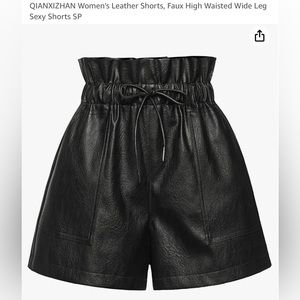 Leather Shorts, Faux High Waisted Wide Legs. BRAND NEW✨
